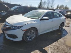 Salvage cars for sale from Copart Bowmanville, ON: 2017 Honda Civic LX