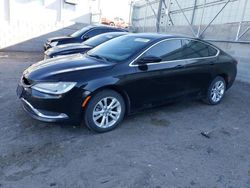 Salvage cars for sale at Albuquerque, NM auction: 2015 Chrysler 200 Limited