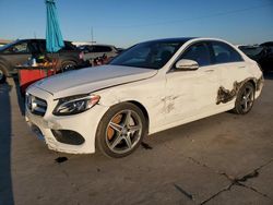 Salvage cars for sale at Grand Prairie, TX auction: 2016 Mercedes-Benz C 300 4matic