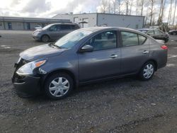 Salvage cars for sale from Copart Arlington, WA: 2017 Nissan Versa S