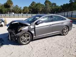 Salvage cars for sale from Copart Fort Pierce, FL: 2018 Hyundai Sonata Sport