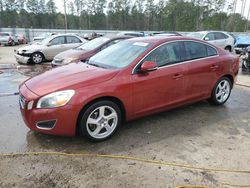 Salvage cars for sale at Harleyville, SC auction: 2012 Volvo S60 T5