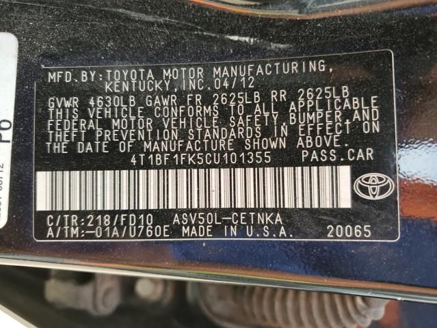 2012 Toyota Camry Base