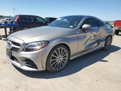 Salvage cars for sale at Wilmer, TX auction: 2019 Mercedes-Benz C300