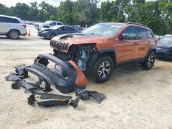 Salvage cars for sale from Copart Ocala, FL: 2016 Jeep Cherokee Trailhawk