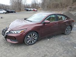 Nissan salvage cars for sale: 2021 Nissan Sentra SV