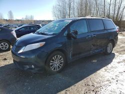 Salvage cars for sale from Copart Arlington, WA: 2011 Toyota Sienna XLE