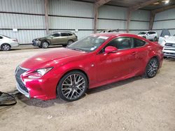 Salvage cars for sale from Copart Houston, TX: 2017 Lexus RC 200T
