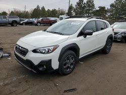 Subaru salvage cars for sale: 2022 Subaru Crosstrek Sport