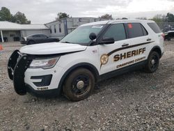 Ford salvage cars for sale: 2017 Ford Explorer Police Interceptor