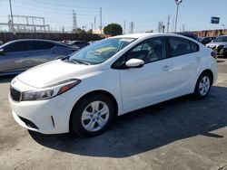 Salvage cars for sale from Copart Wilmington, CA: 2017 KIA Forte LX