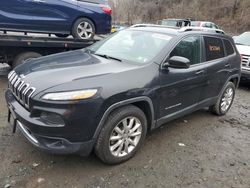 Salvage cars for sale at Marlboro, NY auction: 2015 Jeep Cherokee Limited