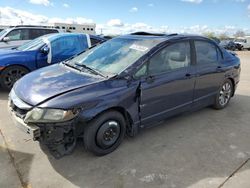 Salvage cars for sale at Grand Prairie, TX auction: 2010 Honda Civic EX