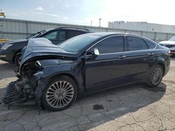 Salvage cars for sale at Dyer, IN auction: 2014 Ford Fusion Titanium