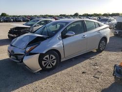 Salvage cars for sale at San Antonio, TX auction: 2018 Toyota Prius