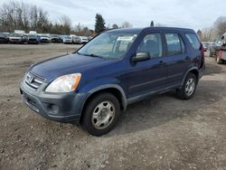 Salvage cars for sale at Portland, OR auction: 2005 Honda CR-V LX