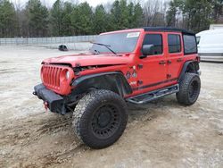 Salvage cars for sale at Gainesville, GA auction: 2018 Jeep Wrangler Unlimited Sport