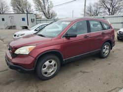 Salvage cars for sale from Copart Moraine, OH: 2007 Honda CR-V LX