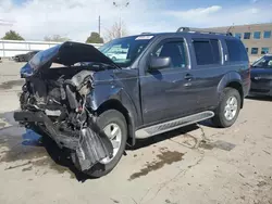 Salvage cars for sale at Littleton, CO auction: 2011 Nissan Pathfinder S