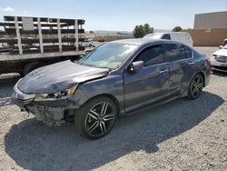 Honda Accord Sport salvage cars for sale: 2017 Honda Accord Sport