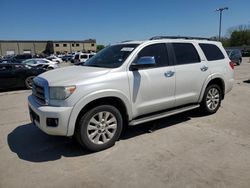 Salvage cars for sale at Wilmer, TX auction: 2014 Toyota Sequoia Platinum