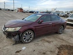 Salvage cars for sale at Oklahoma City, OK auction: 2014 Honda Accord Sport