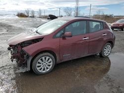 Nissan salvage cars for sale: 2016 Nissan Leaf S