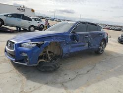 Salvage cars for sale at Sun Valley, CA auction: 2019 Infiniti Q50 Luxe