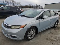 Honda Civic ex salvage cars for sale: 2012 Honda Civic EX