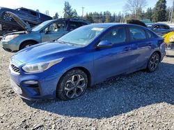 Salvage cars for sale at Graham, WA auction: 2020 KIA Forte FE