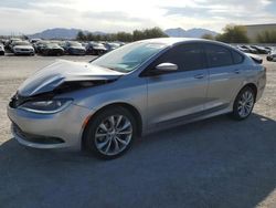 Salvage cars for sale at Las Vegas, NV auction: 2015 Chrysler 200 S