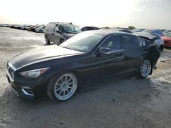 Salvage cars for sale at San Antonio, TX auction: 2019 Infiniti Q50 Luxe