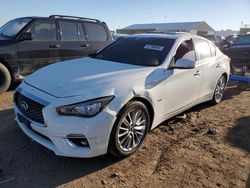 Salvage cars for sale from Copart Brighton, CO: 2020 Infiniti Q50 Pure
