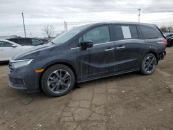 Salvage cars for sale from Copart Woodhaven, MI: 2023 Honda Odyssey Elite