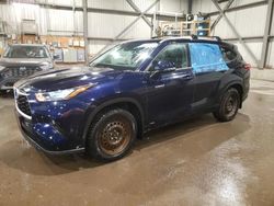 Salvage cars for sale from Copart Montreal Est, QC: 2021 Toyota Highlander Hybrid XLE