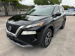 Salvage cars for sale from Copart Opa Locka, FL: 2021 Nissan Rogue SV