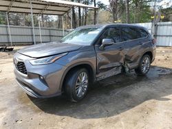 Salvage cars for sale at Austell, GA auction: 2022 Toyota Highlander Platinum