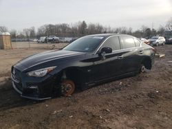 Salvage cars for sale at Chalfont, PA auction: 2018 Infiniti Q50 Luxe