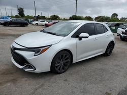 Salvage cars for sale from Copart Miami, FL: 2023 Toyota Corolla XSE