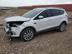 Salvage cars for sale at Rapid City, SD auction: 2018 Ford Escape Titanium