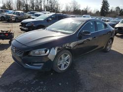 Salvage cars for sale at Portland, OR auction: 2015 Volvo S60 Premier