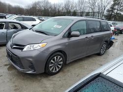 Salvage cars for sale at North Billerica, MA auction: 2019 Toyota Sienna LE