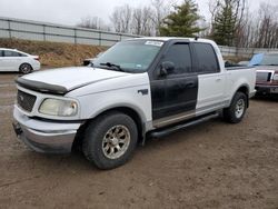 Ford f-150 salvage cars for sale: 2002 Ford F150 Supercrew