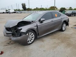 Salvage cars for sale from Copart Miami, FL: 2018 Toyota Camry L