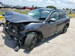 Salvage cars for sale from Copart Riverview, FL: 2018 Alfa Romeo Stelvio Sport