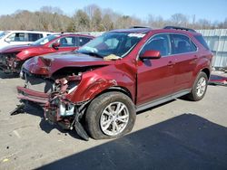 Salvage cars for sale at Assonet, MA auction: 2016 Chevrolet Equinox LT