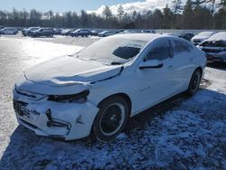 Chevrolet salvage cars for sale: 2016 Chevrolet Malibu LT