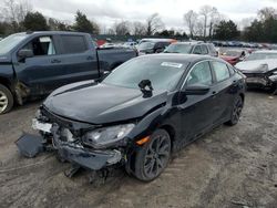 Honda salvage cars for sale: 2021 Honda Civic Sport