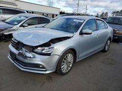 Salvage cars for sale at New Britain, CT auction: 2016 Volkswagen Jetta SEL