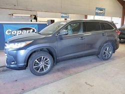 Salvage cars for sale from Copart Angola, NY: 2018 Toyota Highlander SE